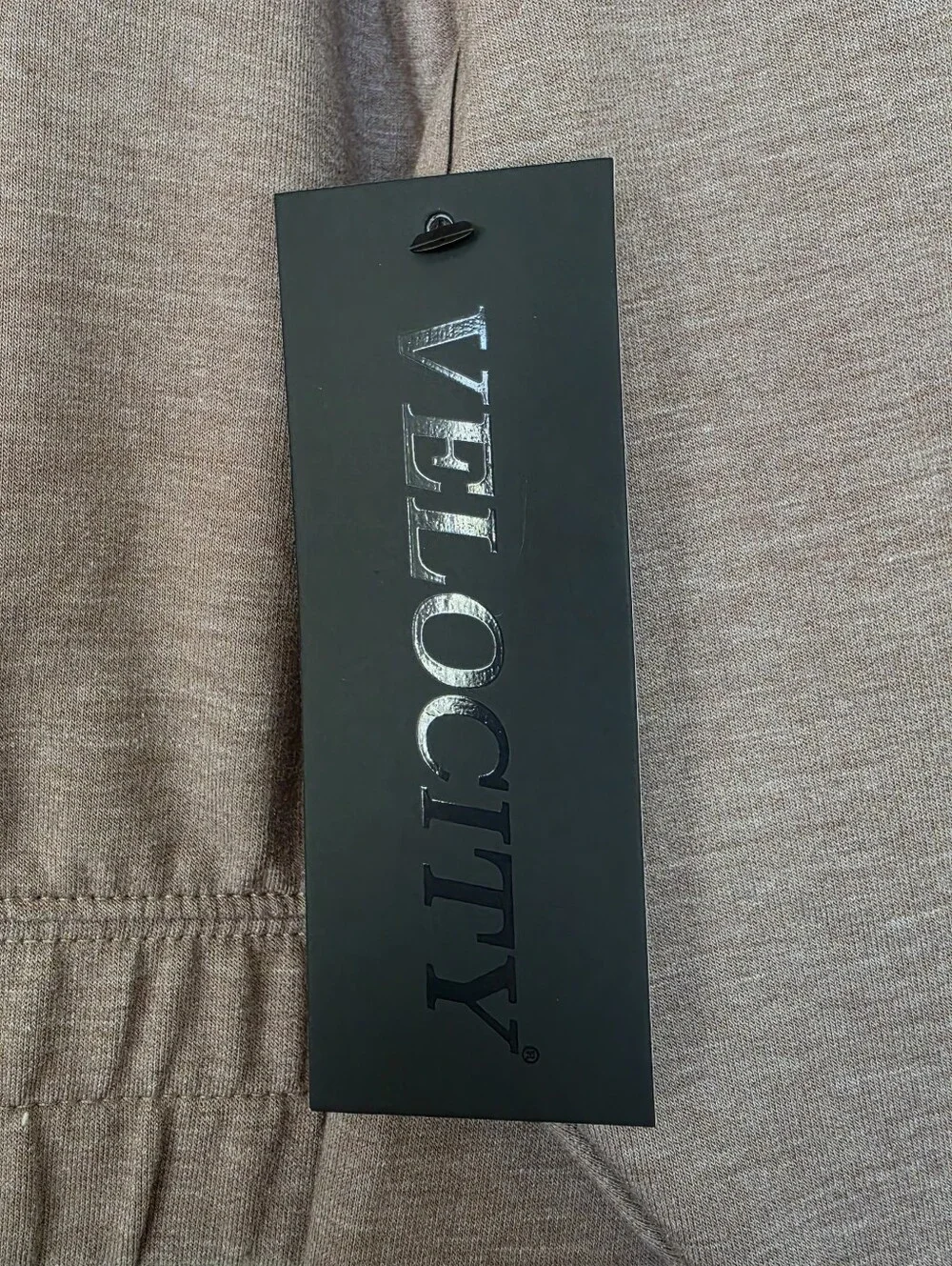 Velocity Brushed Terry Hoodie Women’s XL NWT Taupe Lounge Pullover NWT - Picture 3 of 10